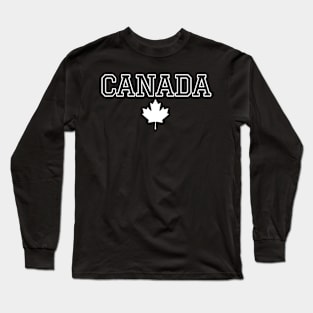 Canada day design for dark colors Long Sleeve T-Shirt